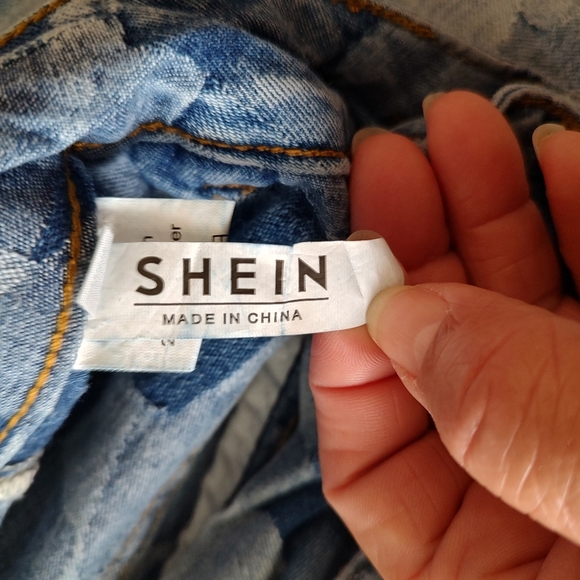 SheIn Stylish Patchwork Fashion Denim Jeans - Picture 7 of 11